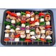 Brocheta grande Pollo Verduras y queso x10