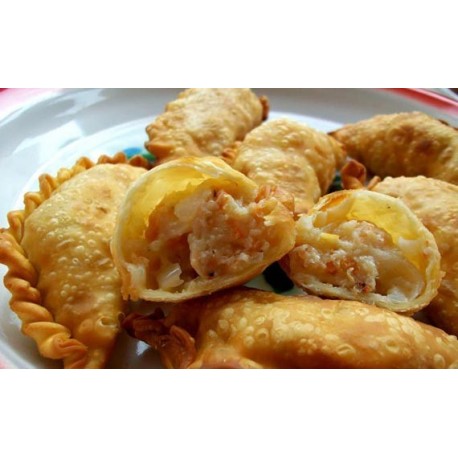 Empanaditas fritas de mariscos 11cms x25