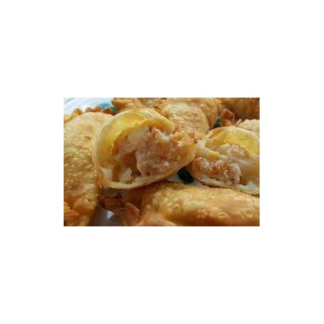 Empanaditas de jaiba queso fritas 11cms x25