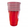 Vaso plastico rojo 500cc x10