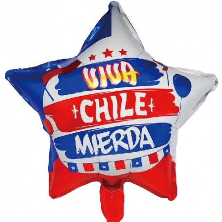 Globos Foil 18 Viva Chile x1