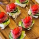 Canape de pepino salame x25