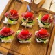 Canape de pepino salame x25