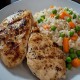 Pollo con arroz primavera