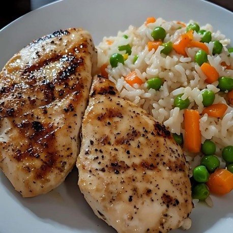 Pollo con arroz primavera