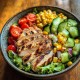 Pollo con verduras surtidas