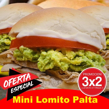 3 bandejas mini lomito palta x25 y Pagas 2
