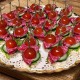Canape pepino salame cherry x25