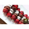Brochetas Frutilla Trufa y malva x10